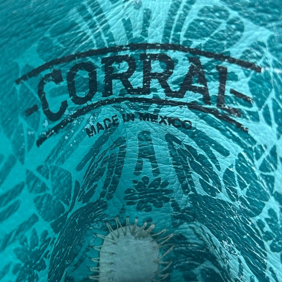 Corral Fringe Denim Cowgirl Boots Women’s 11 Western Rodeo Style, Rare Blue Jean - Picture 7 of 8